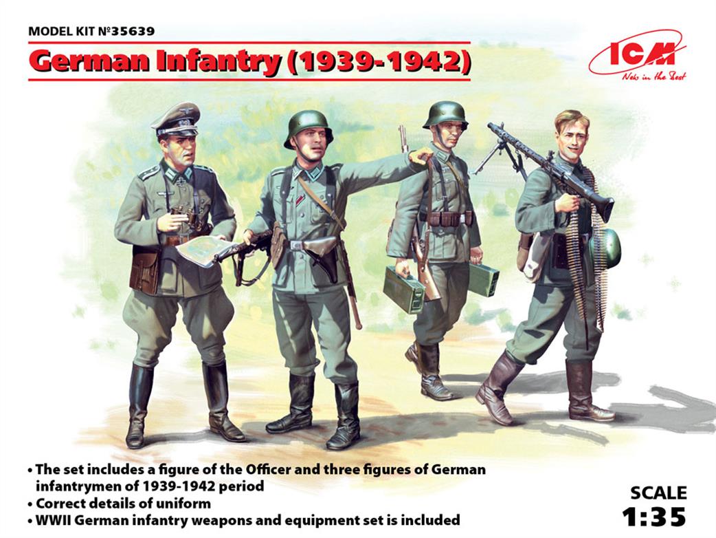ICM 1/35 35639 German Infantry (1939-1942) 4 Figures