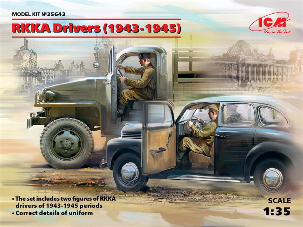 ICM 1/35 35643 RKKA Drivers (1943-1945) with 2 Figures