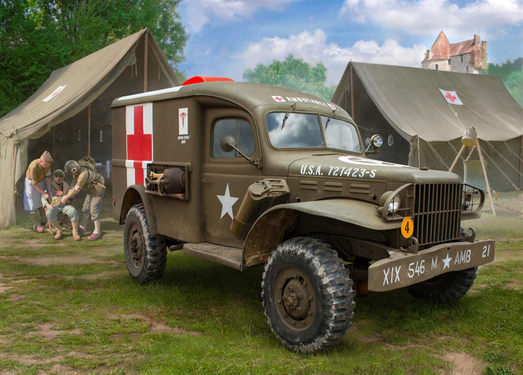 Zvezda 1/35 3711 Dodge WC-54 WW2 Ambulance Truck Kit