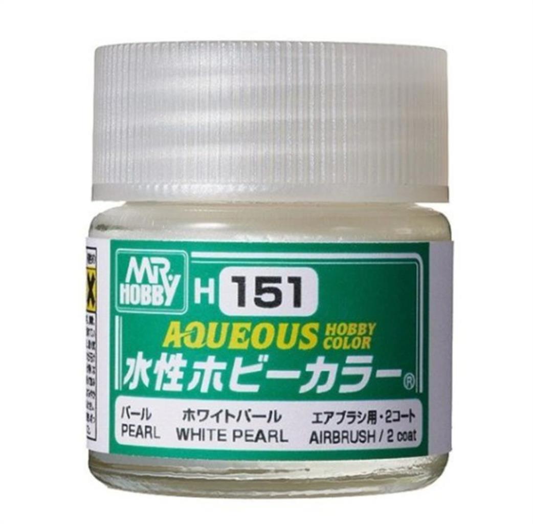Gunze Sangyo  H151 151 Pearl White Mr Hobby Acrylic Paint 10ml