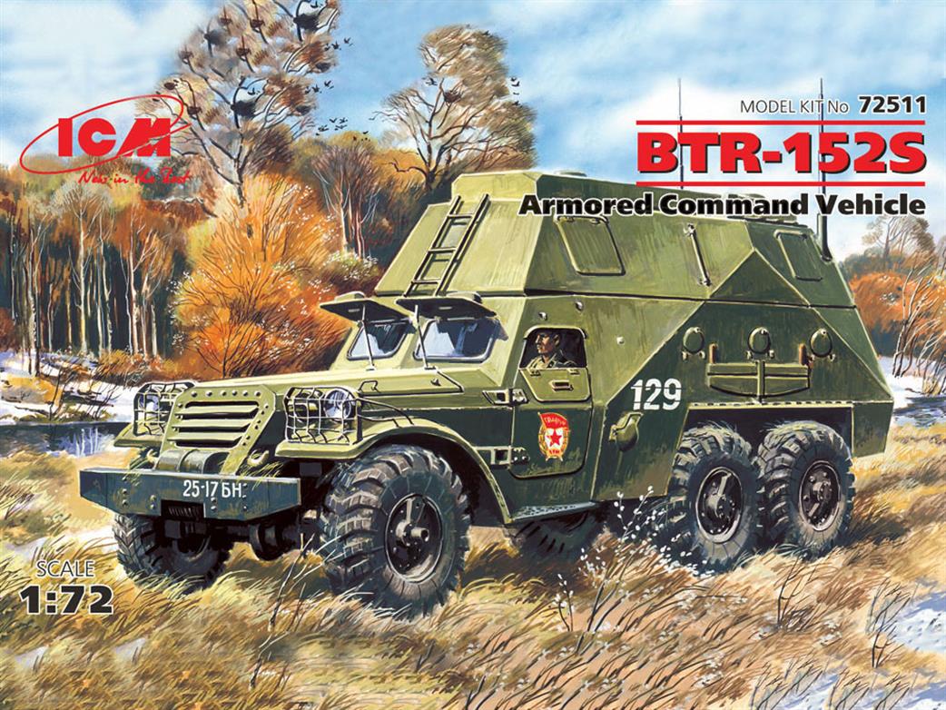 ICM 1/72 72511 BTR-152S, Armoured Command Vehicle