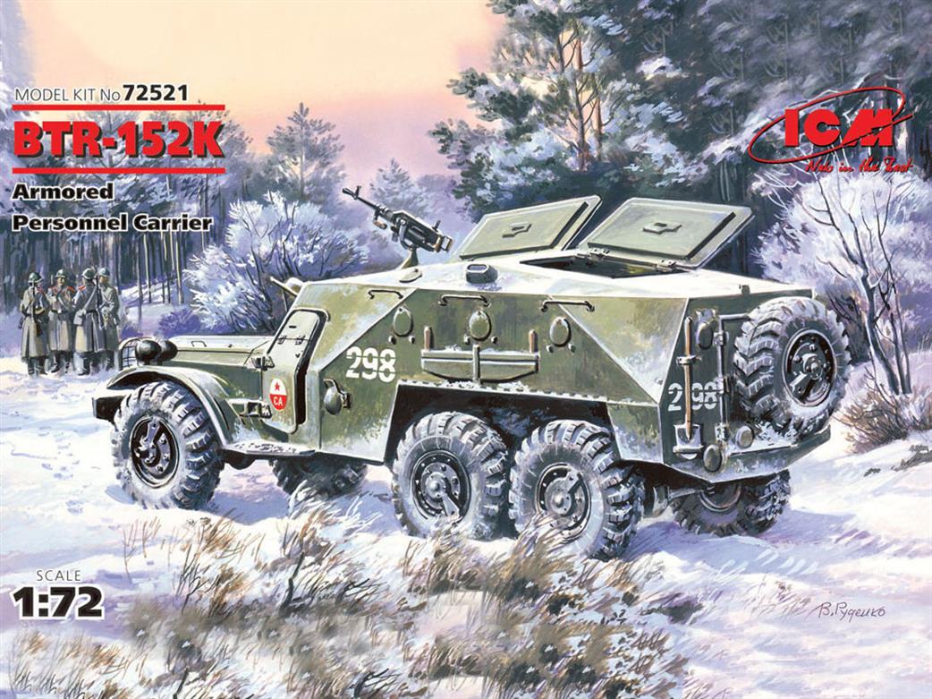 ICM 1/72 72521 BTR-152K, Armoured Personnel Carrier