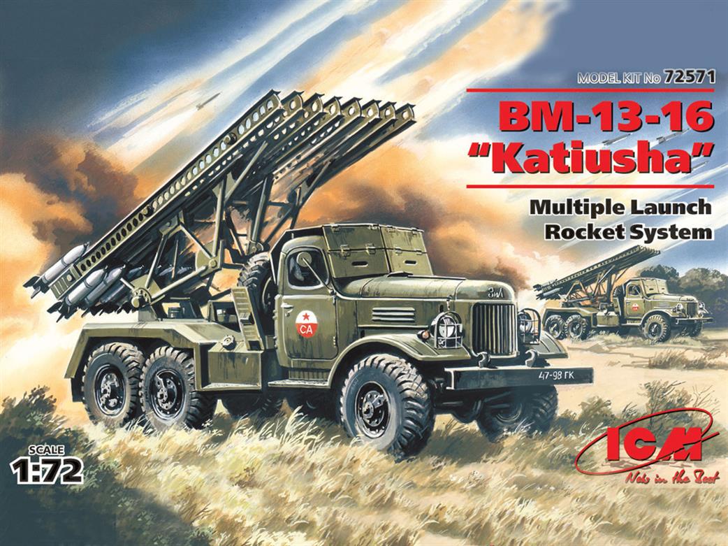 ICM 1/72 72571 BM-13-16 “Katiusha”, MLRS on ZiL-157 Base