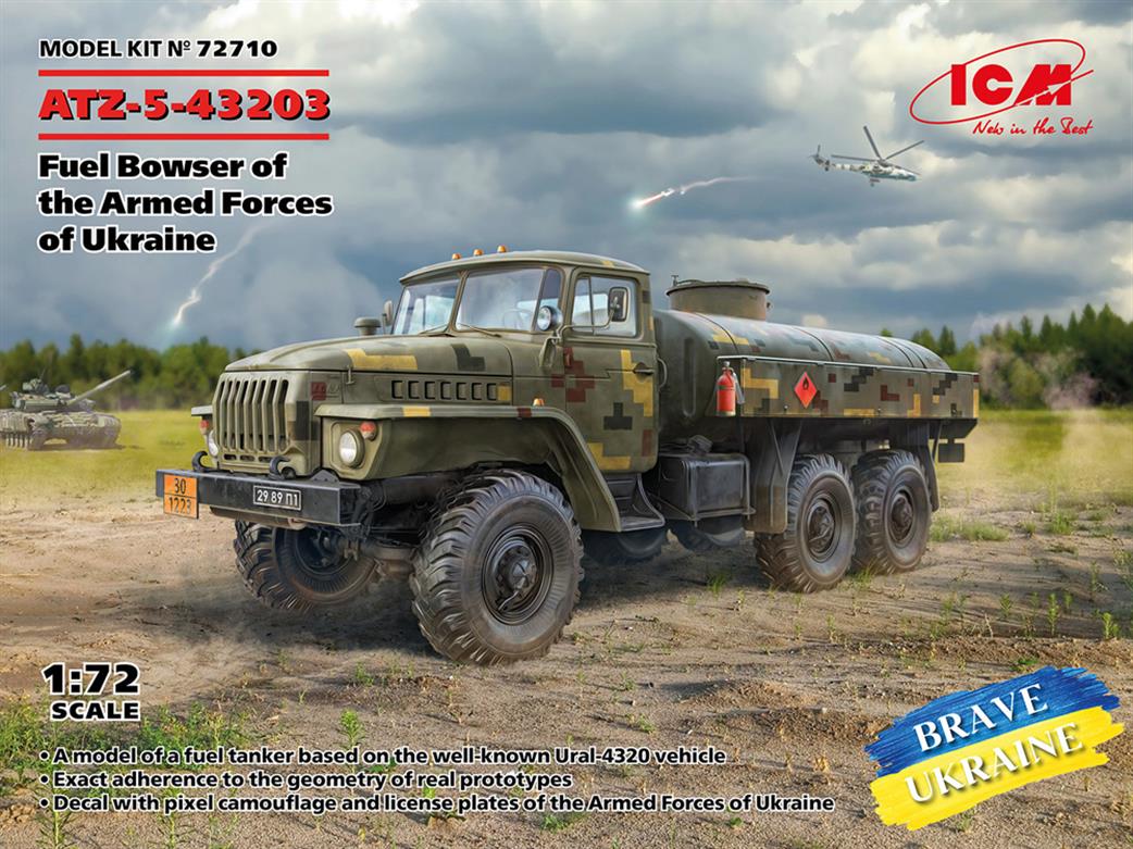 ICM 1/72 72710 ATZ-5-43203, Fuel Bowser of the Armed Forces of Ukraine