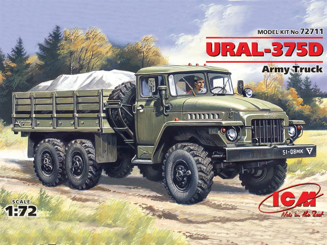 ICM 1/72 72711 URAL-375D, Army Truck