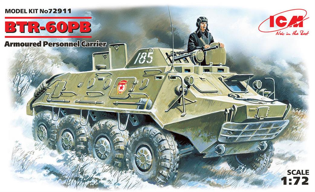 ICM 1/72 72911 BTR-60PB, Armoured Personnel Carrier