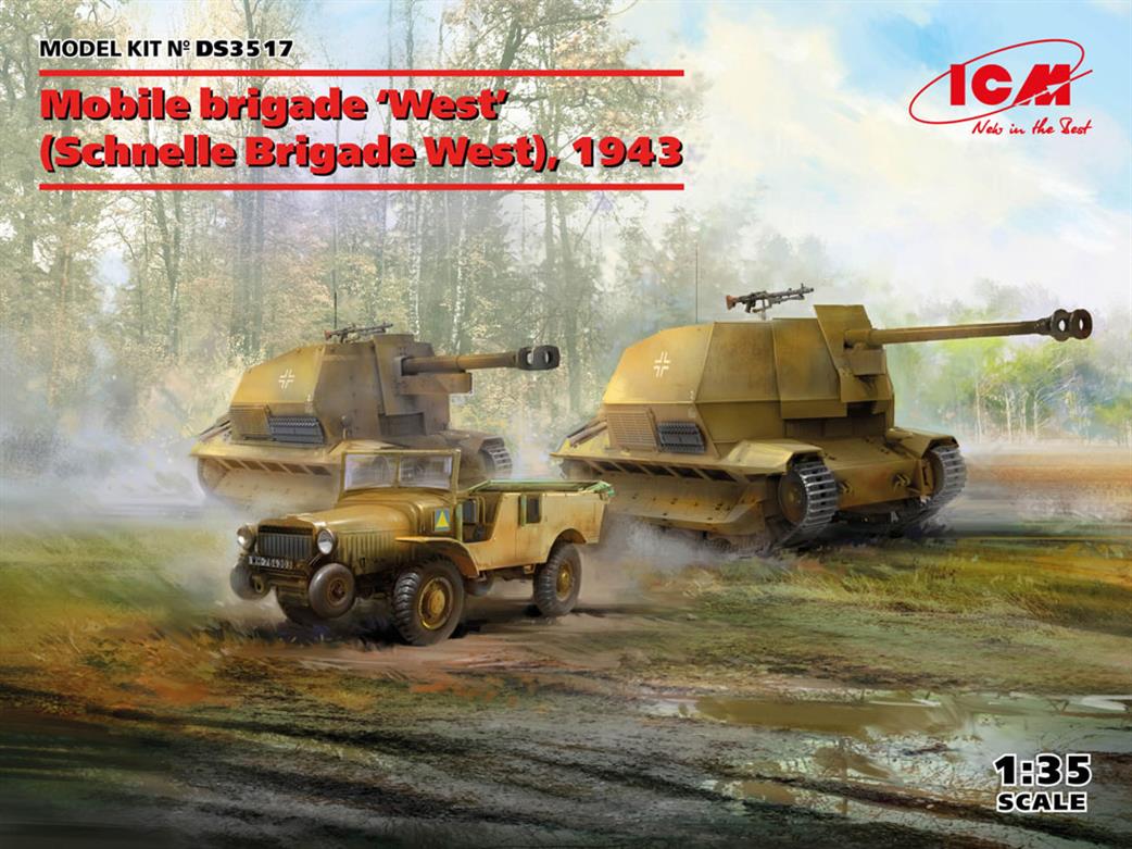ICM 1/35 DS3517 Mobile Brigade 'West' (Schnelle Brigade West), 1943 (Set of 3 Vehicles)