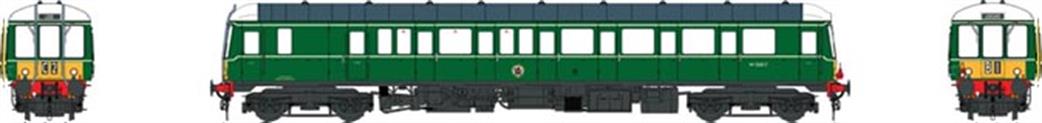 Heljan TT1:120 1262 BR Green Class 122 W55003 Small Yellow Panels DCC READY