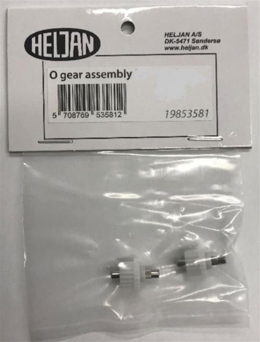 Heljan O Gauge 19853581 Gear & Shaft for New Version Class 35 47 37 55 Pack of 2