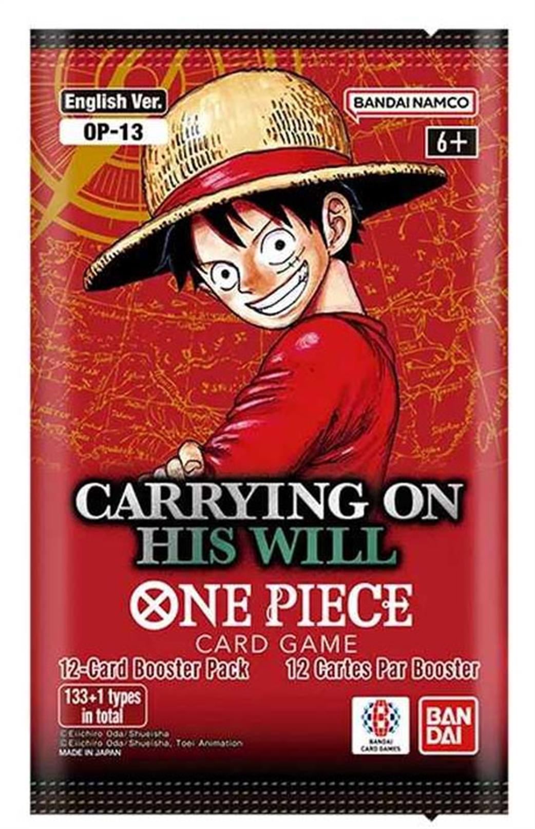 Bandai  OP-13 One Piece Carrying On His Will Booster