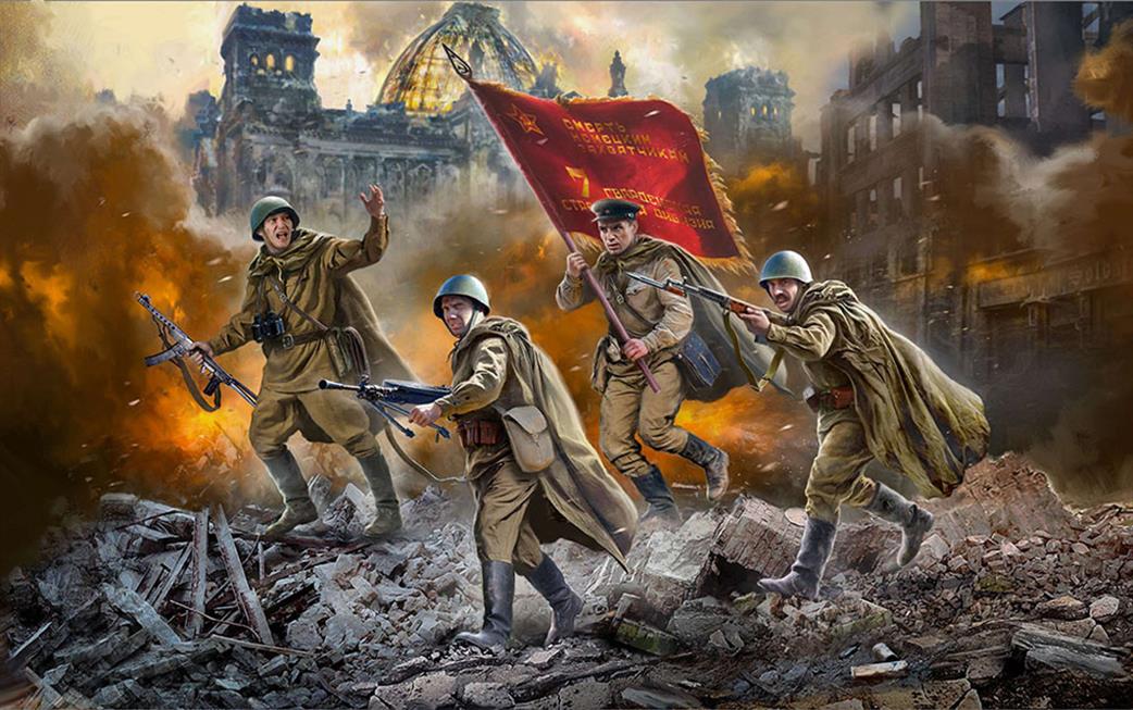 Zvezda 1/72 6293 WW2 Soviet Guards Infantry Figure Set