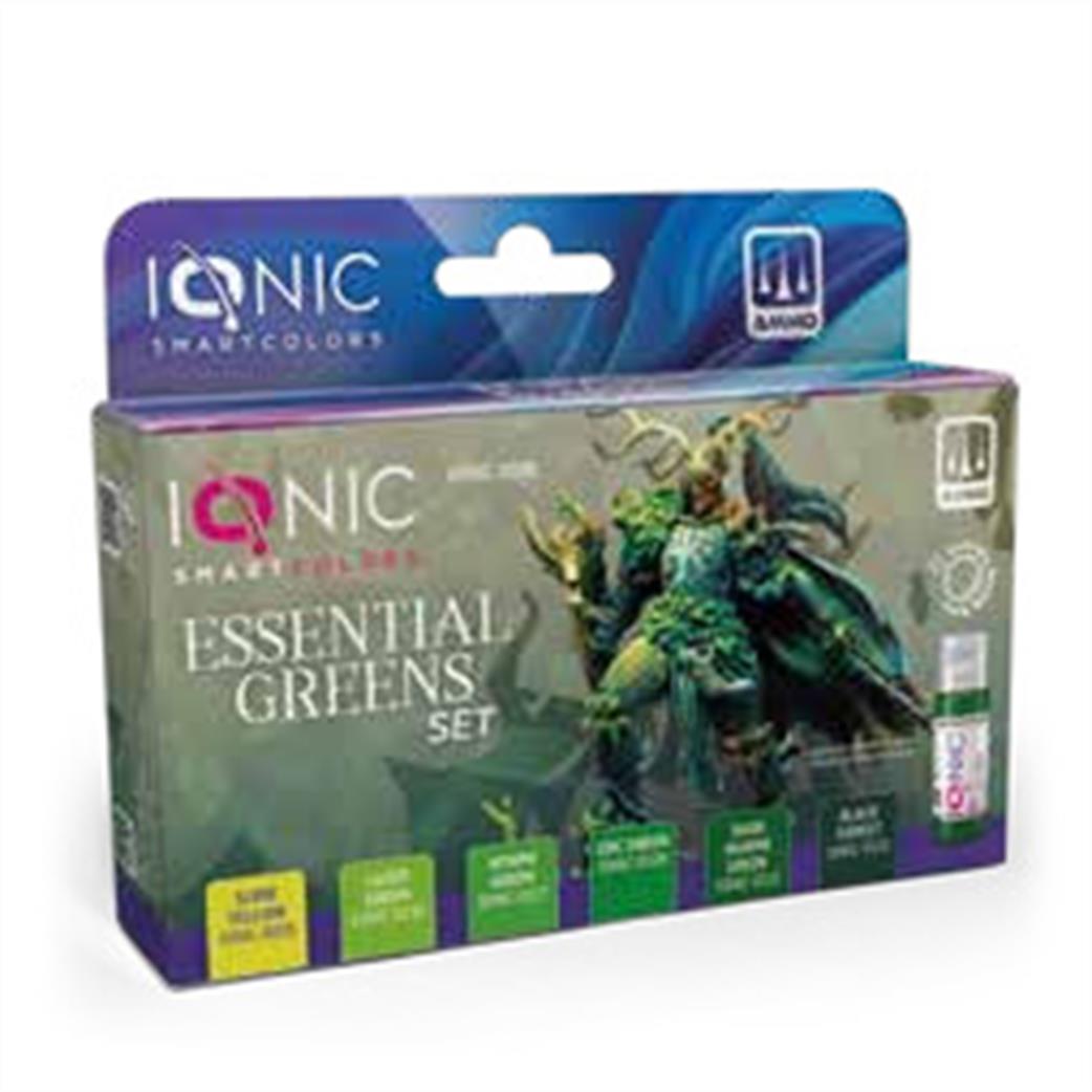 Ammo of Mig Jimenez  IONIC-0508 Ionic Essential Green 6 Colour Paint Set