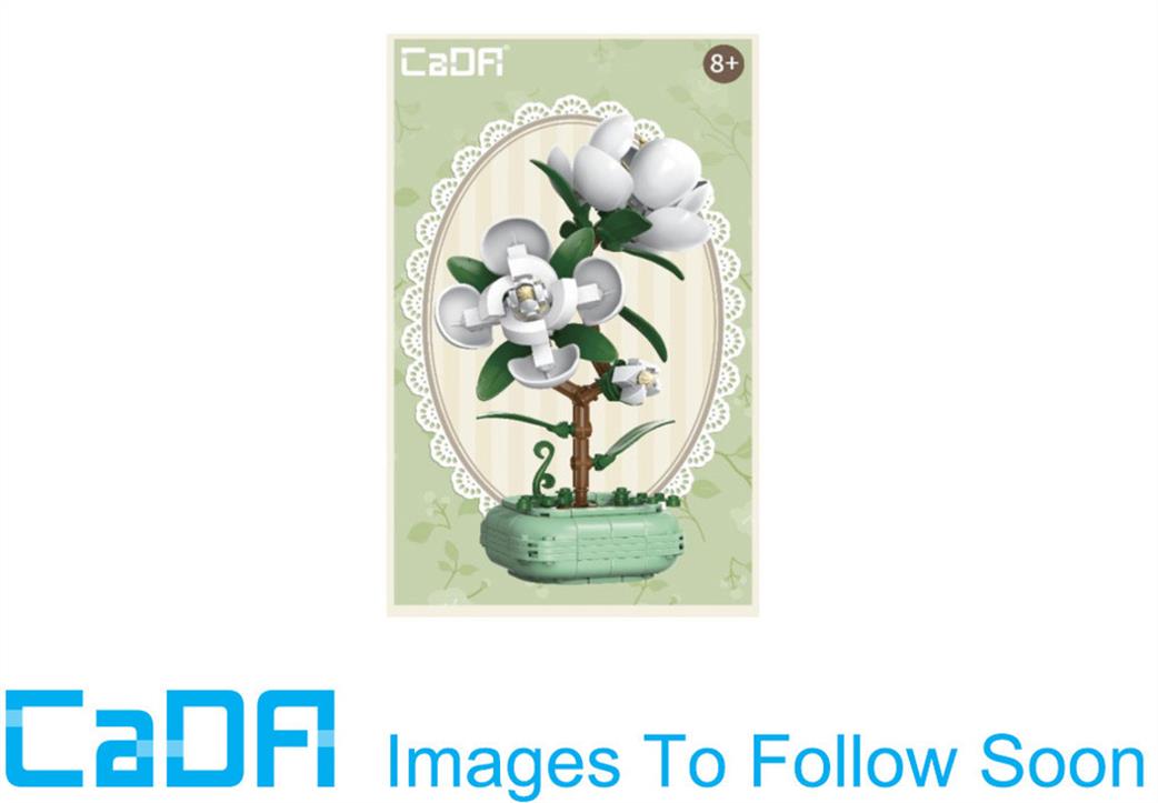 CaDa  C59029W Mini Flower Bonsai Camellia  Block Model