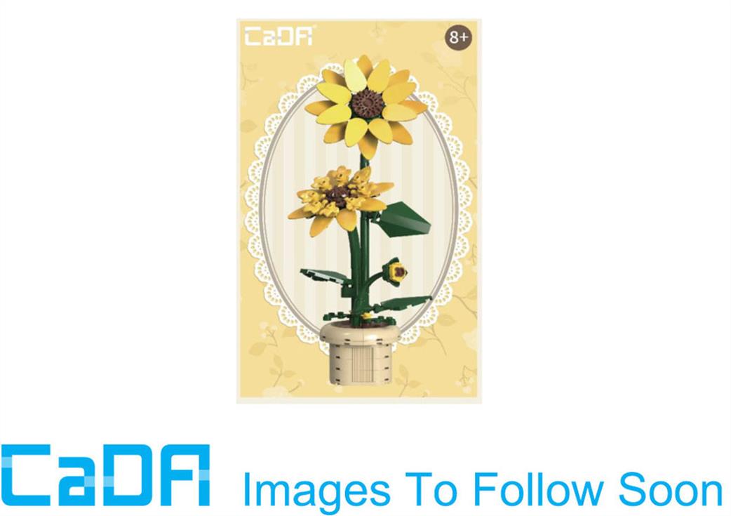 CaDa  C59030W  Sunflower Mini Flower Bonsai Brick Model