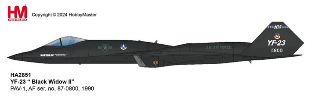 Hobby Master 1/72 HA2851 YF-23 Black Widiow II Diecast model Aircraft