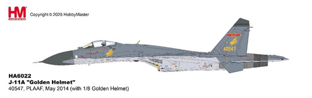 Hobby Master 1/72 HA6023 J-11A Golden Helmet PLAAF