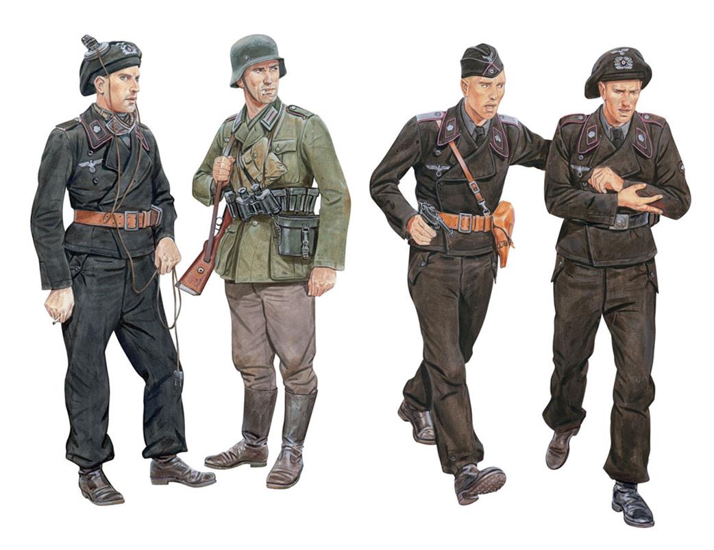 Dragon Models 1/35 6654 Ghost Division Tank Crew Blitzrieg 1940 4 Piece Figure Set