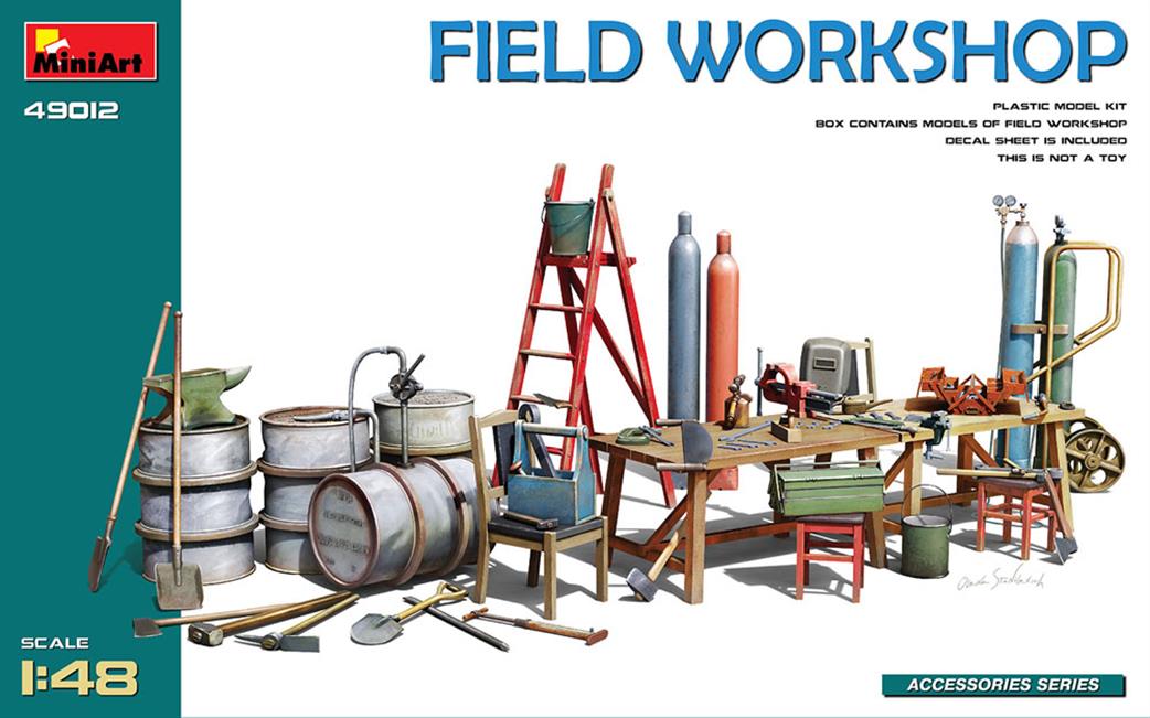 MiniArt 1/48 49012 Field Workshop, Tools & Accessories.
