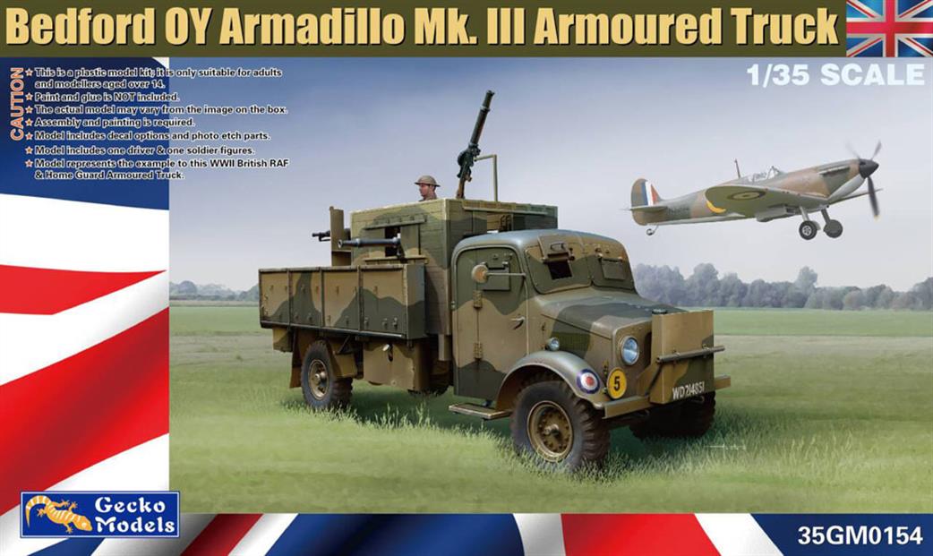 Gecko Models 1/35 35GM0154 Bedford OY Armadillo MkIII Armoured Truck Kit