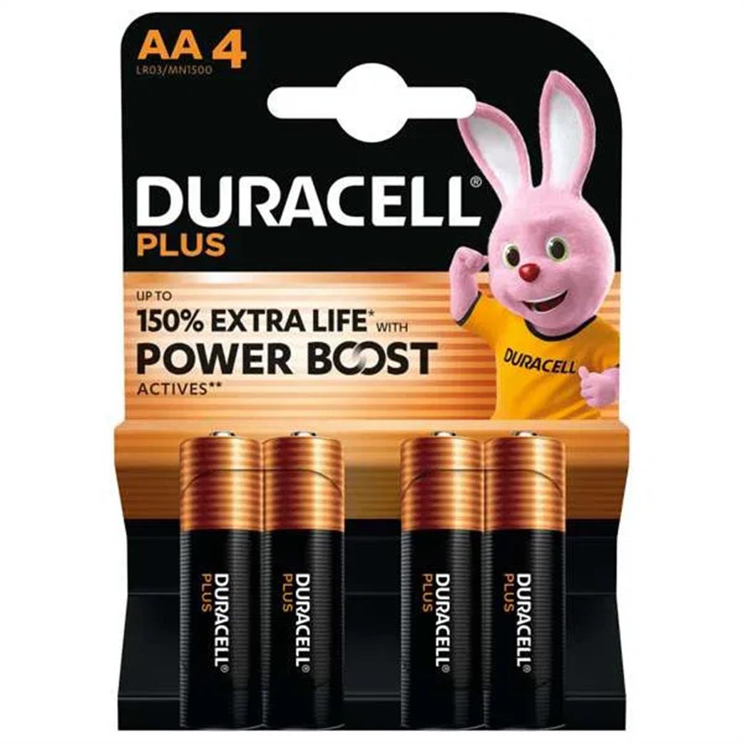 Duracell 21077 Plus Power Boost AA Batteries Pack of 4