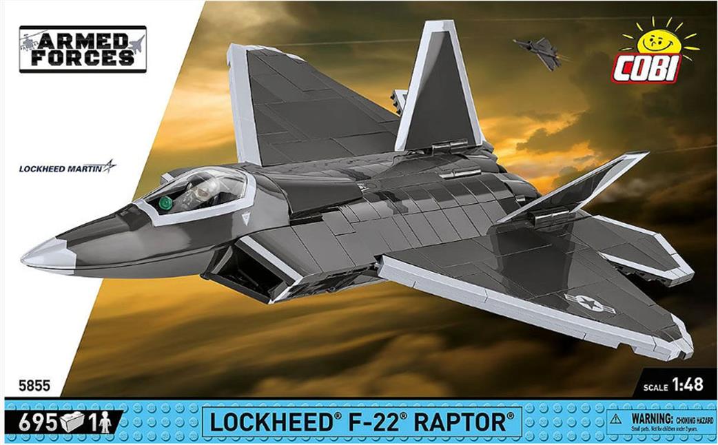 Cobi 1/48 5855 Lockheed F-22 Raptor Block Model