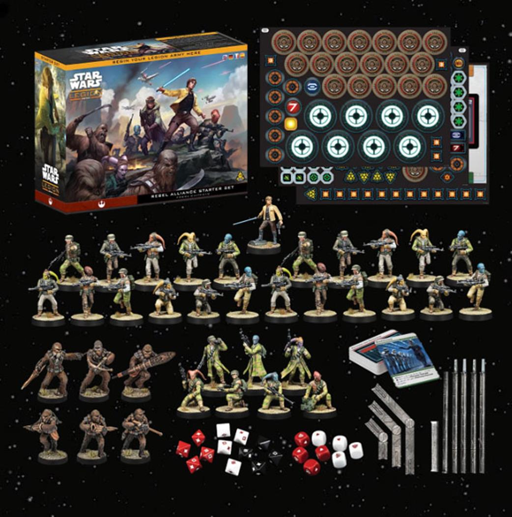 Atomic Mass Games  SWQ01 Rebel Alliance Starter Set for Star Wars Legion
