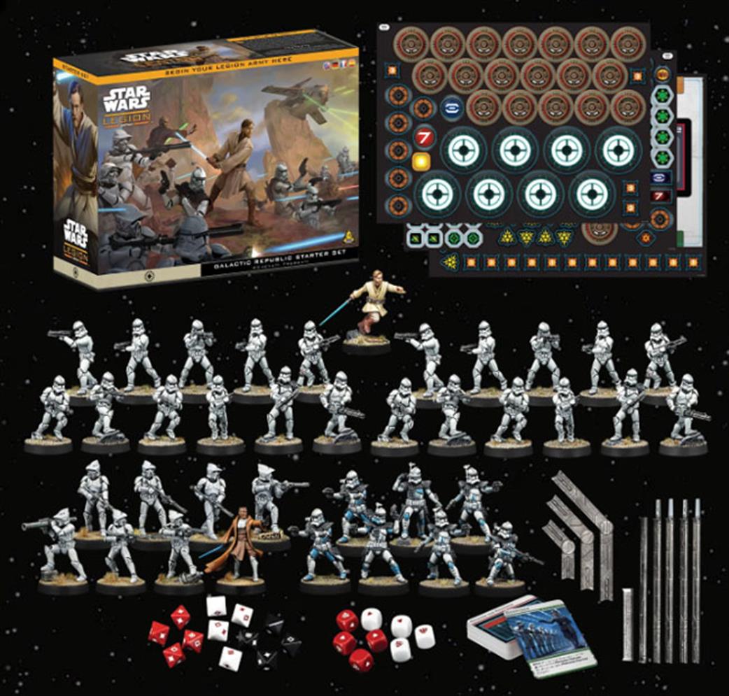 Atomic Mass Games  SWQ19 Galactic Republic Starter Set for Star Wars Legion