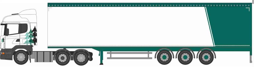 Oxford Diecast 1/148 NSHL03WF Scania Highline Walking Floor A W Jenkinson