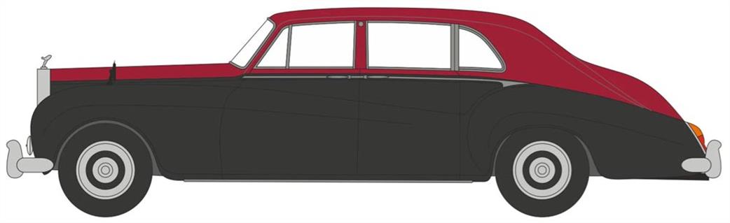 Oxford Diecast 1/43 43RRP5004 Rolls Royce Phantom V James Young Claret/Black