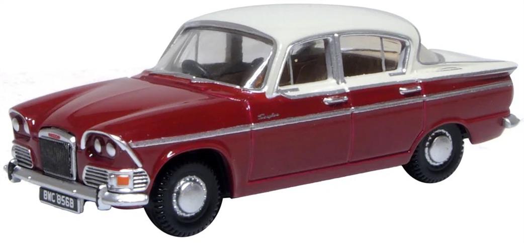 Oxford Diecast 1/76 76HS002 Humber Sceptre Mk1 Pippin Red/Pearl Grey