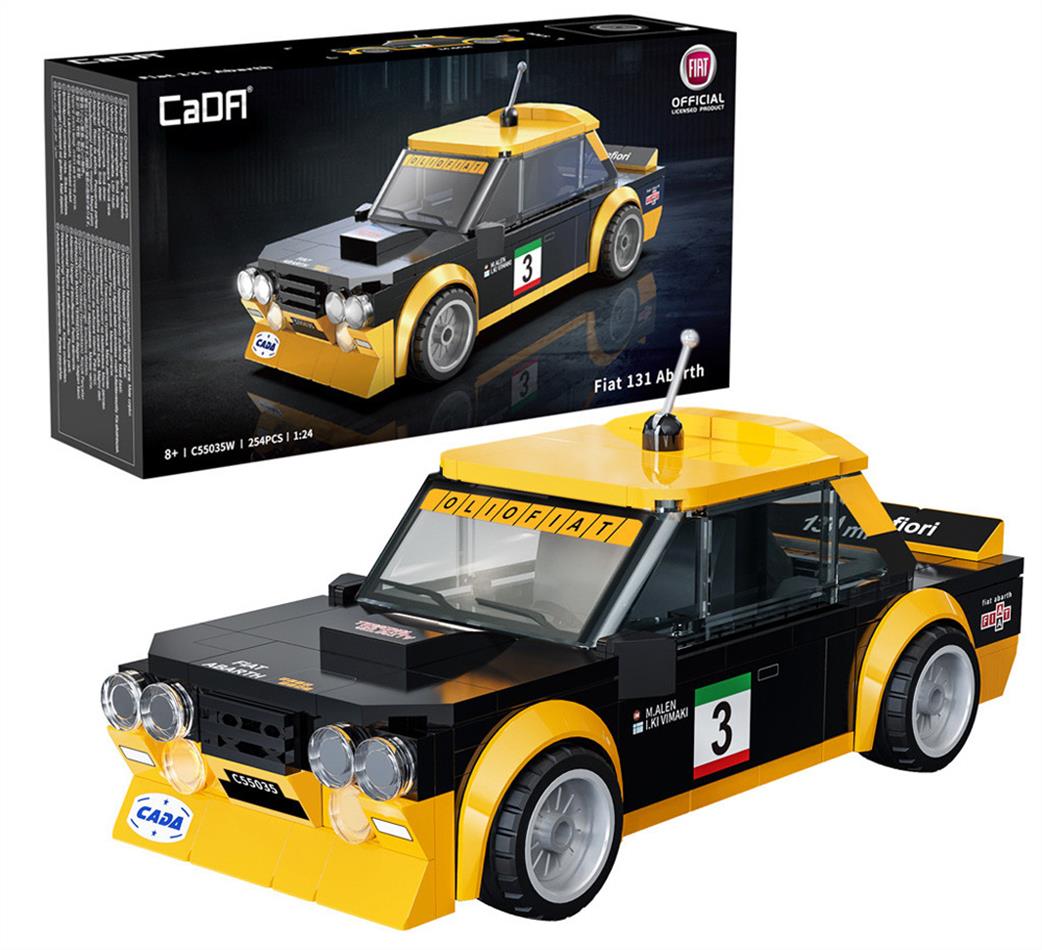 CaDa 1/24th C55035W Fiat 131 Abarth 254 pcs piece Brick Model