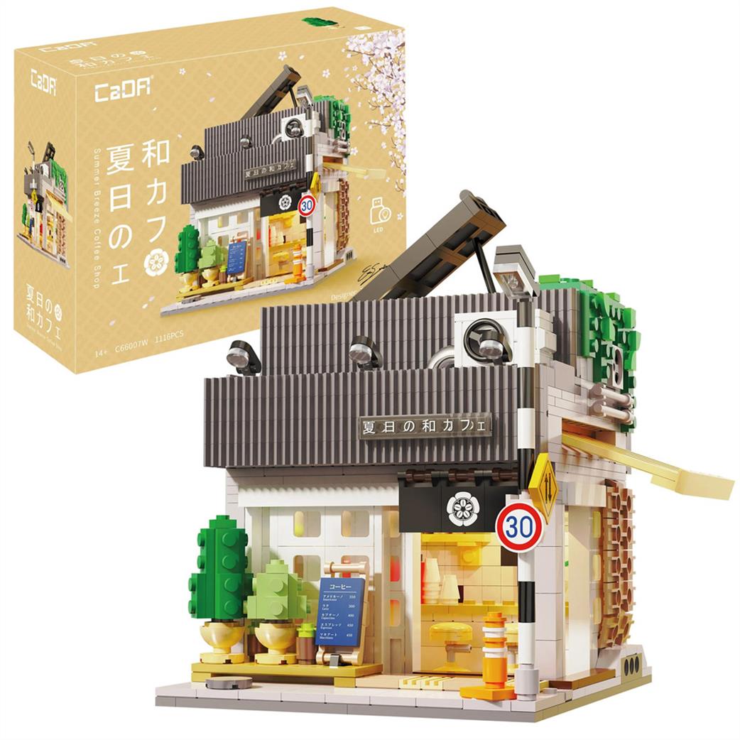 CaDa 1/20th C66007W Japanese Summer Coffee House 1116 pcs Black Model
