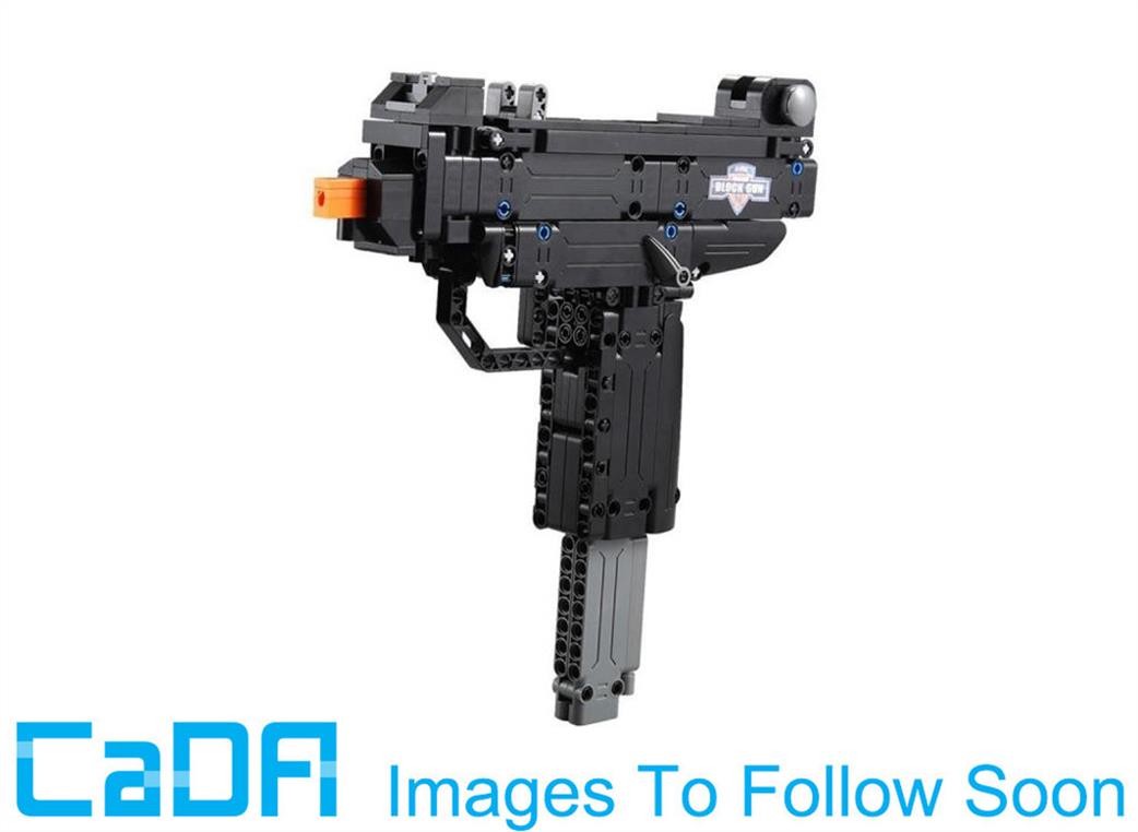 CaDa 1/20th C81008W Brick Build Micro UZI Gun - 359pcs Block Model