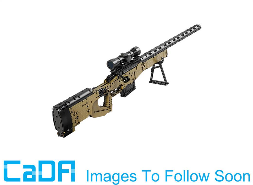 CaDa 1/20th C81053W Brick Build L96A1 Sniper Rifle Gun - 979pcs Block Model