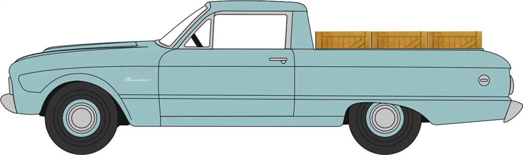Oxford Diecast 1/87 87FA60002 1960 Ford Falcon Ranchero Meadowvale Green (Load)
