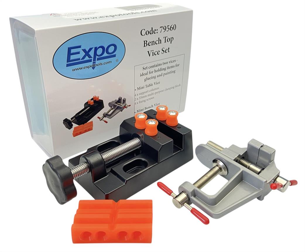 Expo  79560 Bench Top Vice Set