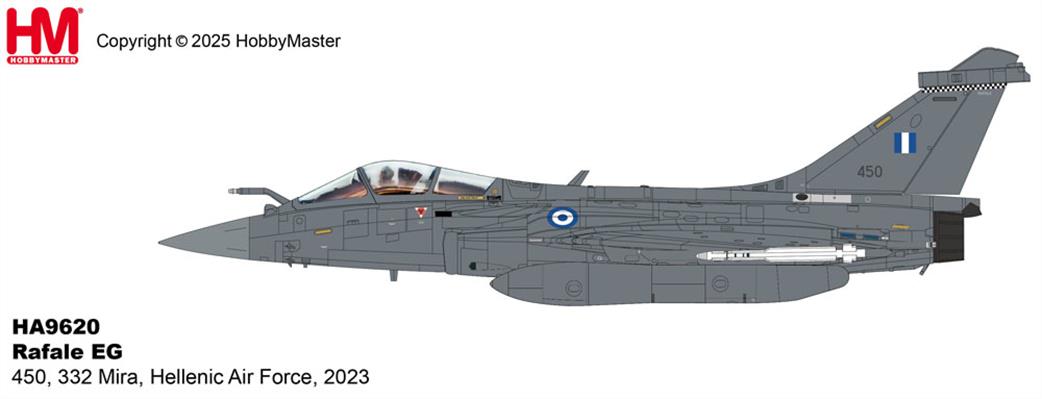Hobby Master 1/72 HA9620 Rafale  EG 332 Mira Hellenic Air Force Model