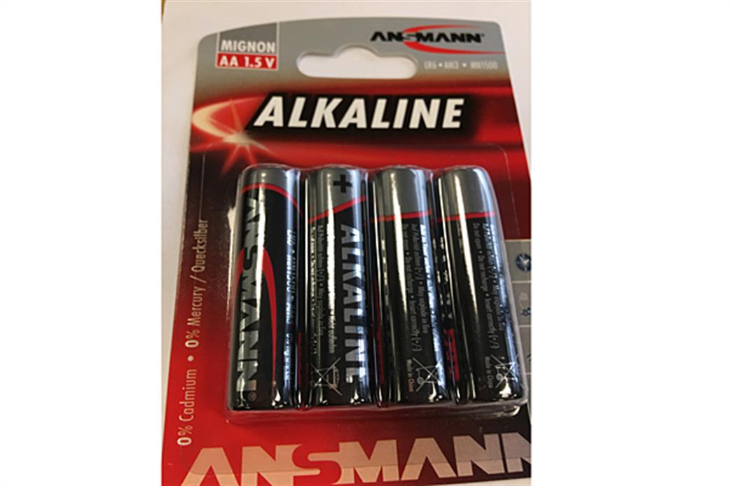 Voltz 5015563 Alkaline AA batteries Card of 4