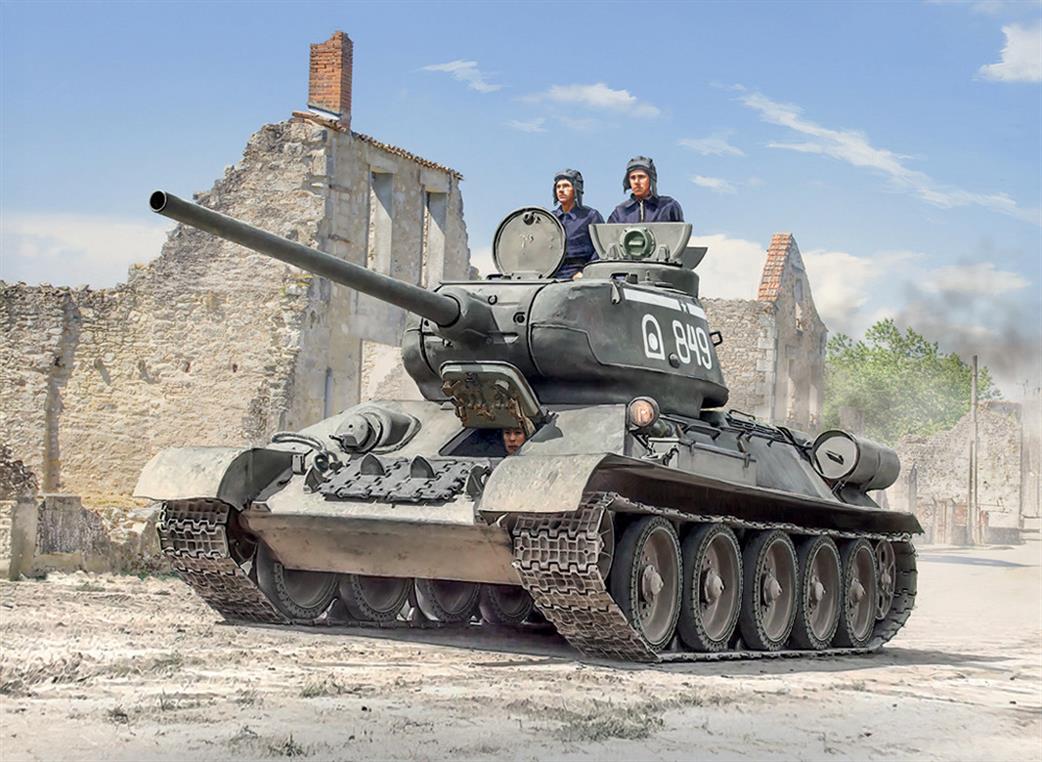Italeri 1/35 6758 Soviet T34/85 Zavod 112 Tank kit