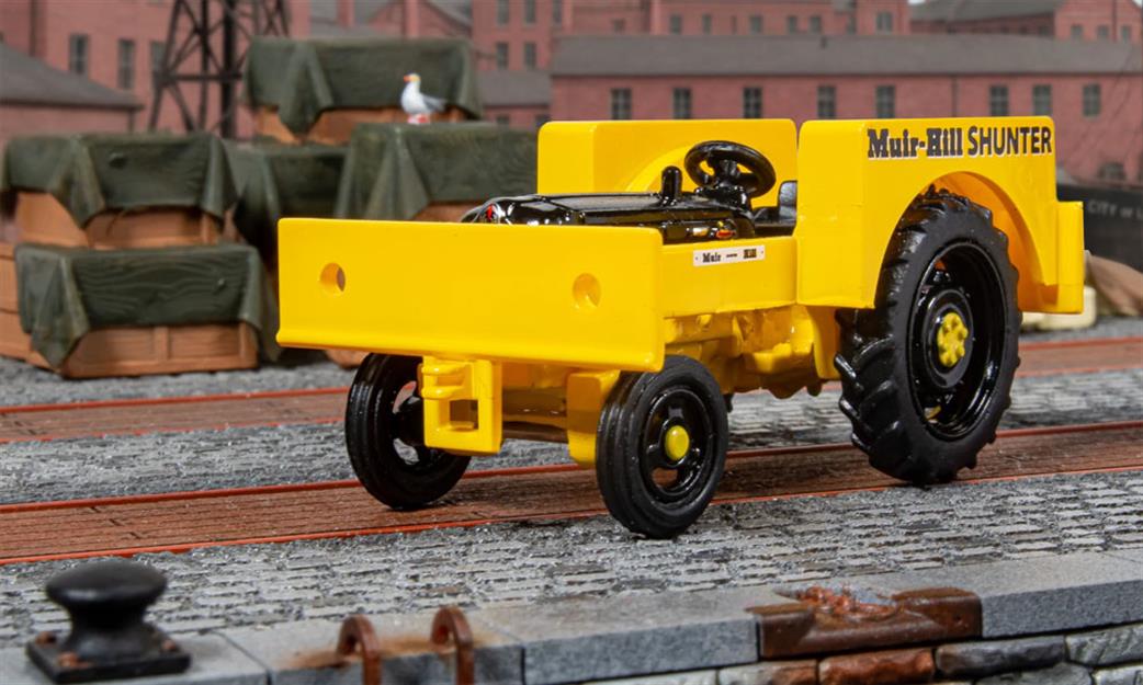 Oxford Rail 1/76 OR76FTRS002 Fordson Tractor Rail Shunter Yellow