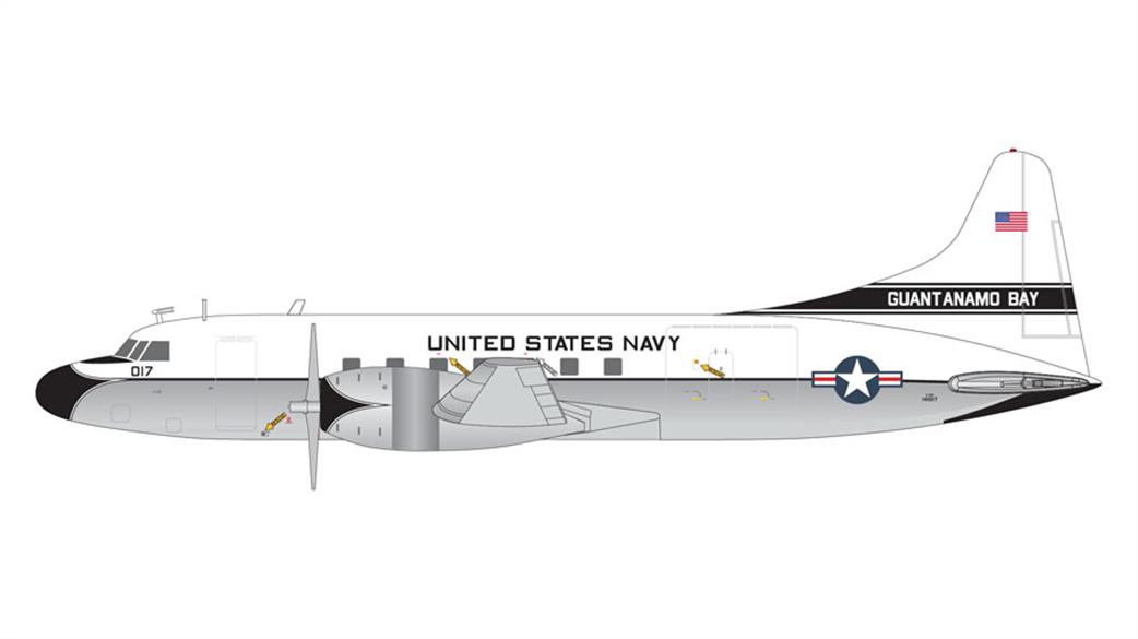 Gemini Jets 1/200 G2USN1137 U.S. Navy C-131F Samaritan 141017 Guantanamo Bay