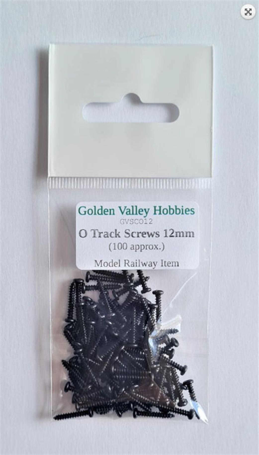 Golden Valley Hobbies O GVSCO12 12mm Track Screws O Gauge