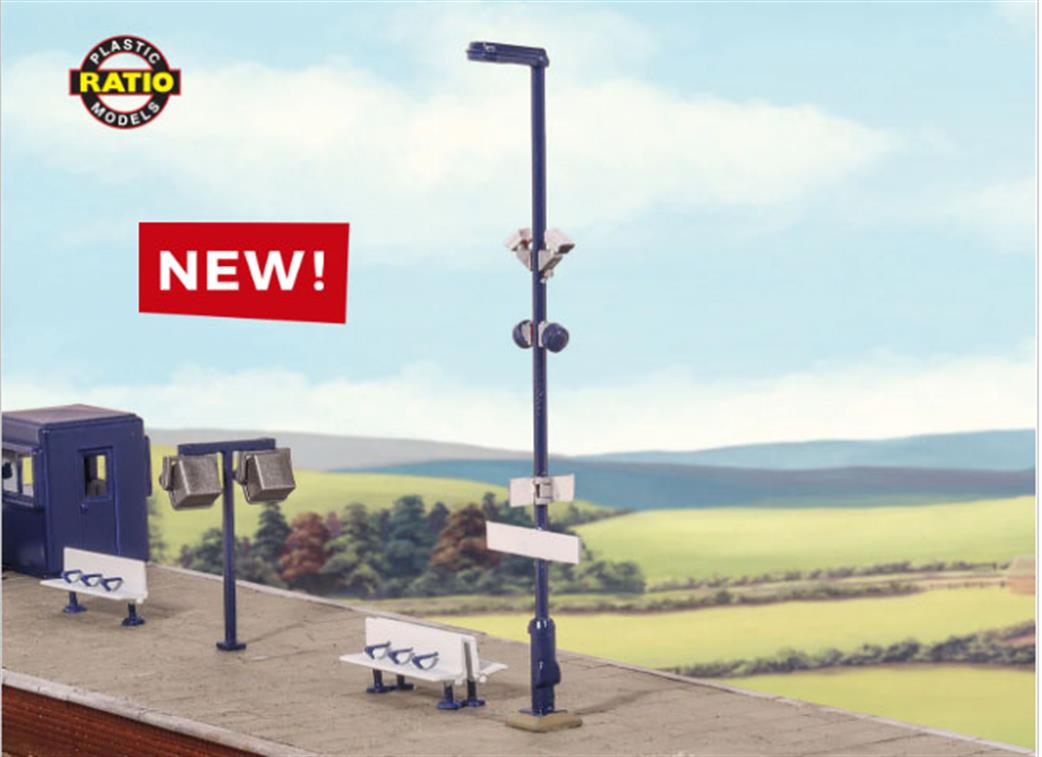 Ratio OO 457 Modern Platform Lamps pack of 5