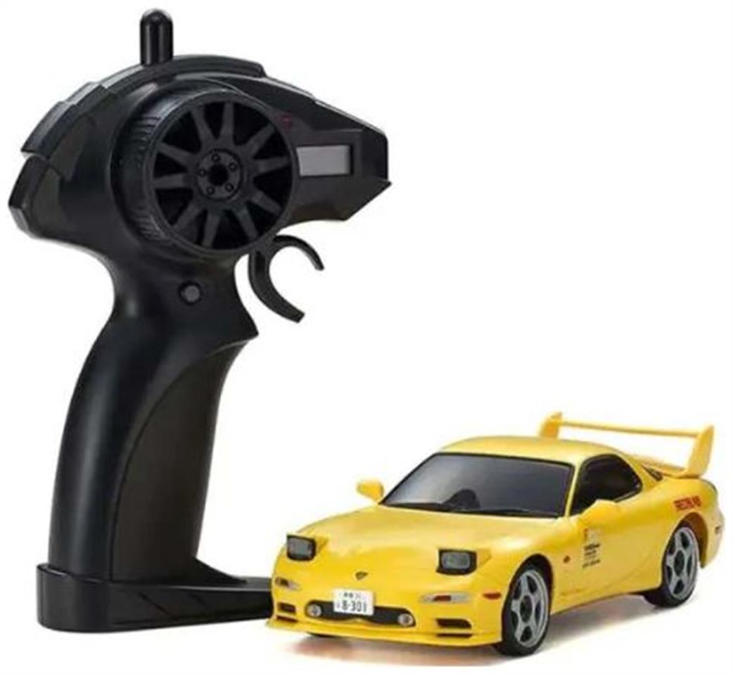 Kyosho 1/28 66603A Initial-D Mazda RX-7 FD3S Yellow Kyosho First Mini-Z RC Car