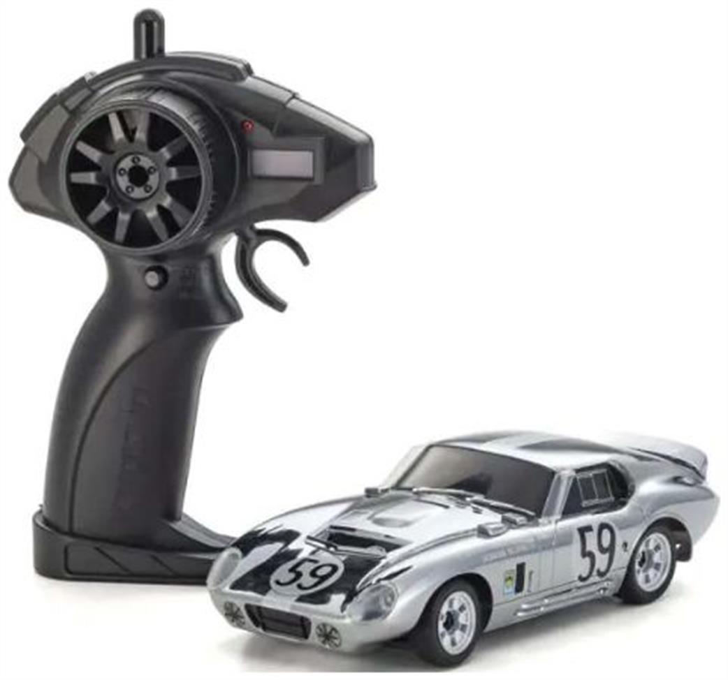Kyosho 1/28 66611C Shelby Cobra Daytona Chrome Kyosho First Mini-Z RC Car