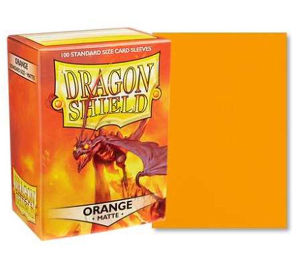 11013 Dragon Shield Matte Orange 100 Sleeves