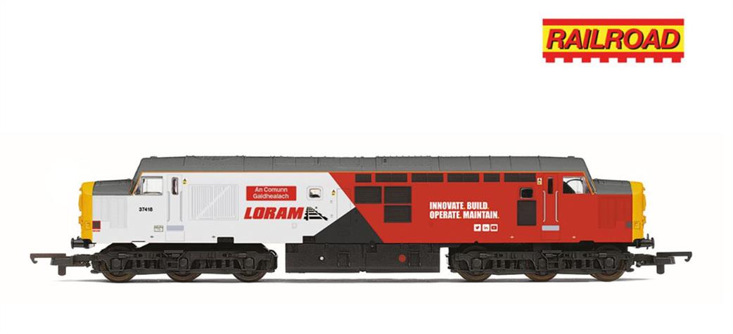 Hornby OO R30436 RailRoad Loram Class 37 418 An Comunn Gaidhealach