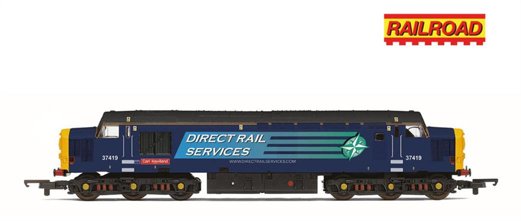 Hornby OO R30437 RailRoad DRS Class 37 419 Carl Haviland