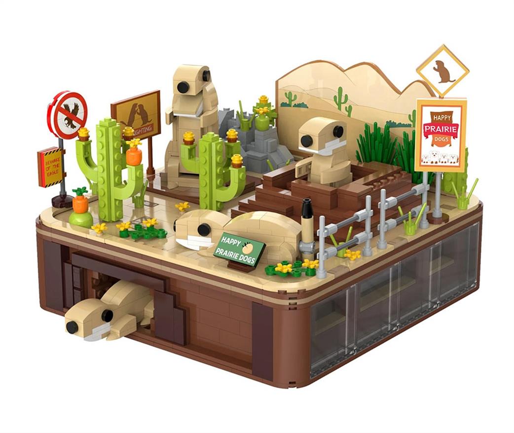 CaDa  C71008W Prairie Dogs Kinetic 1148 Piece Brick Model