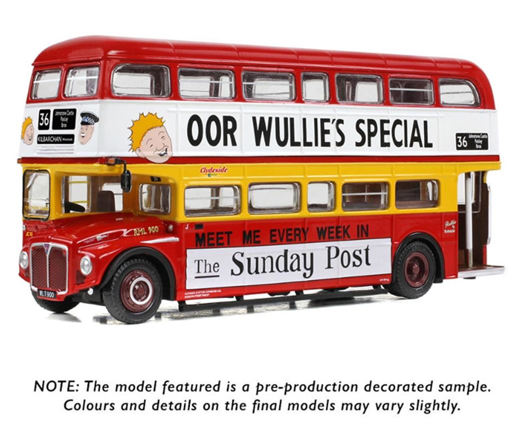 EFE 1/76 E42301 AEC Routemaster RML900 Clydeside Scottish Oor Wullie's Special Livery Bus Model